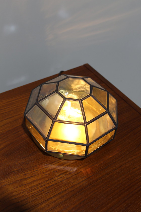 Image 1 of Vintage Plafondlamp, Wandlamp - Caralux, Jaren '70