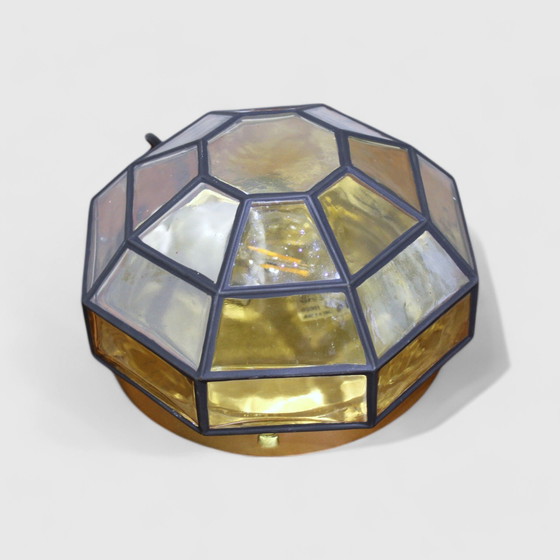 Image 1 of Vintage Plafondlamp, Wandlamp - Caralux, Jaren '70