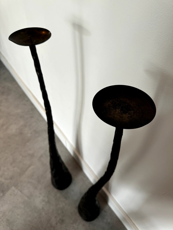 Image 1 of sculptural candleholders