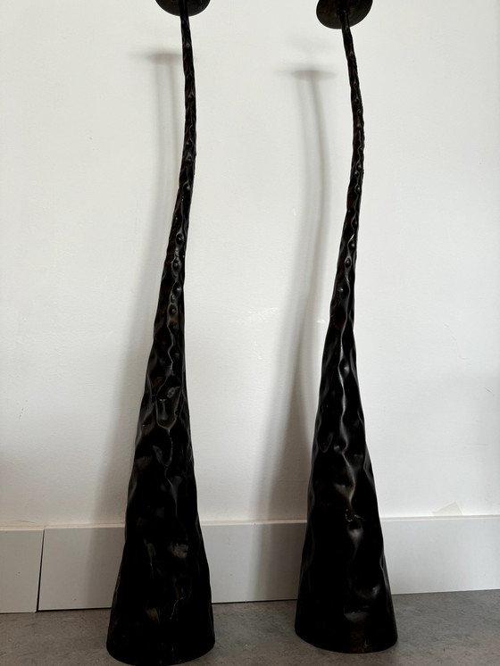 Image 1 of sculptural candleholders