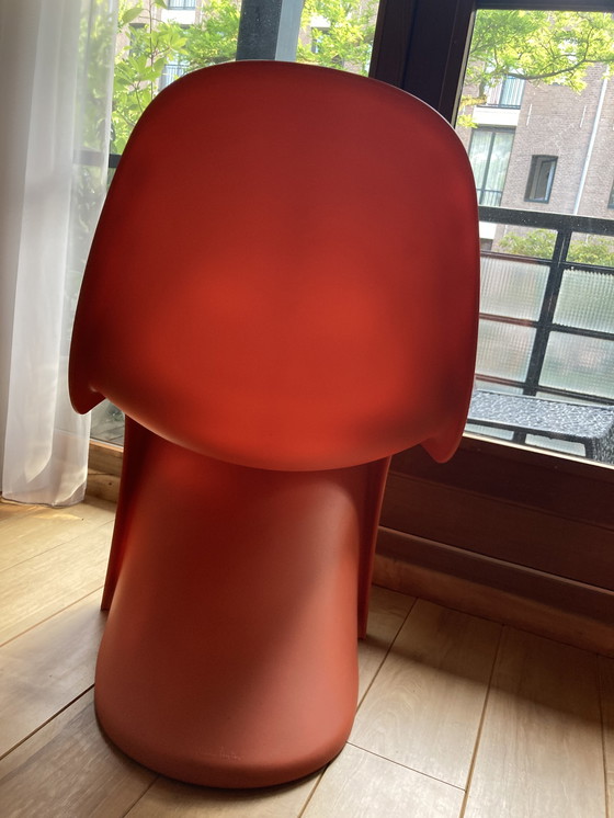 Image 1 of 2x Vitra stoel Verner Panton Oranje