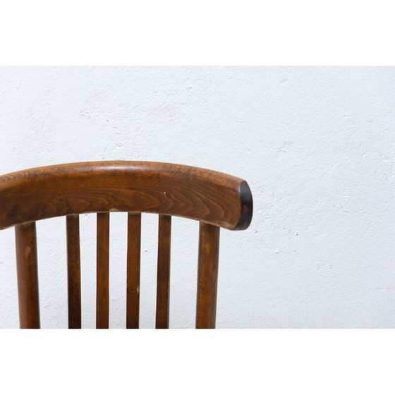 Image 1 of Beukenhouten en gebogen houten vintage stoel van Thonet, Tsjecho-Slowakije 1950