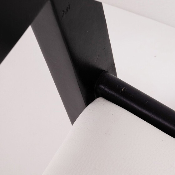 Image 1 of Set van 6 mid century eetkamerstoelen in wit van Hans Wegner voor GETAMA