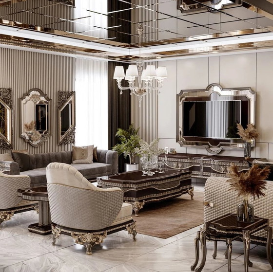 Image 1 of Deze barokke sofa van Casa Padrino geeft elke woonkamer een prachtige sfeer! Prachtige luxe barok bank van Casa Padrino