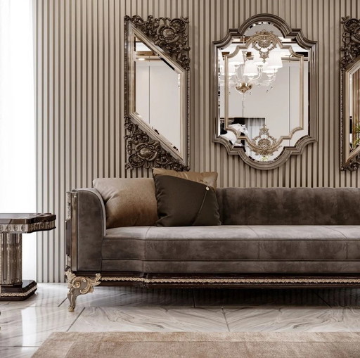 Deze barokke sofa van Casa Padrino geeft elke woonkamer een prachtige sfeer! Prachtige luxe barok bank van Casa Padrino