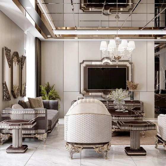 Image 1 of Deze barokke sofa van Casa Padrino geeft elke woonkamer een prachtige sfeer! Prachtige luxe barok bank van Casa Padrino