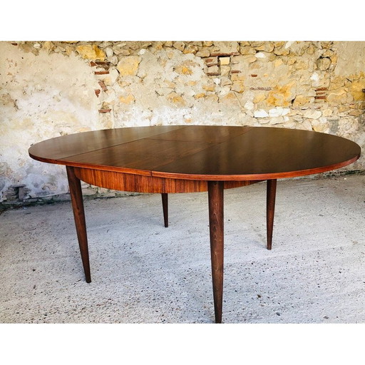 Vintage palissander uitschuifbare tafel, 1960