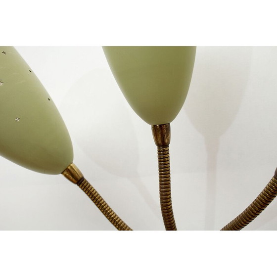 Image 1 of Italiaanse vintage wandlamp in pastelgroen 1950