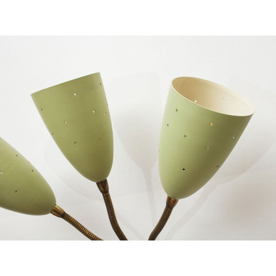 Image 1 of Italiaanse vintage wandlamp in pastelgroen 1950