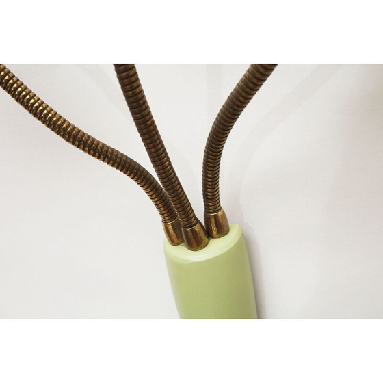 Image 1 of Italiaanse vintage wandlamp in pastelgroen 1950