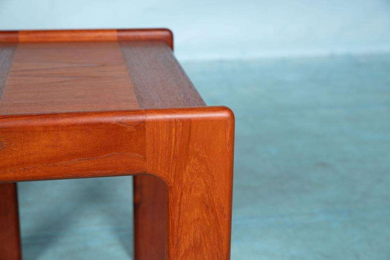 Image 1 of Space age bijzettafels teak Danish vintage nesting tables