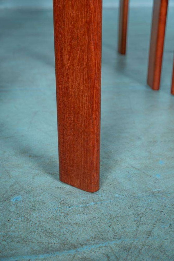 Image 1 of Space age bijzettafels teak Danish vintage nesting tables