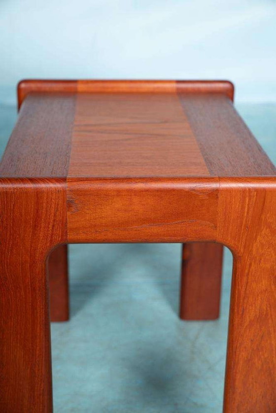 Image 1 of Space age bijzettafels teak Danish vintage nesting tables