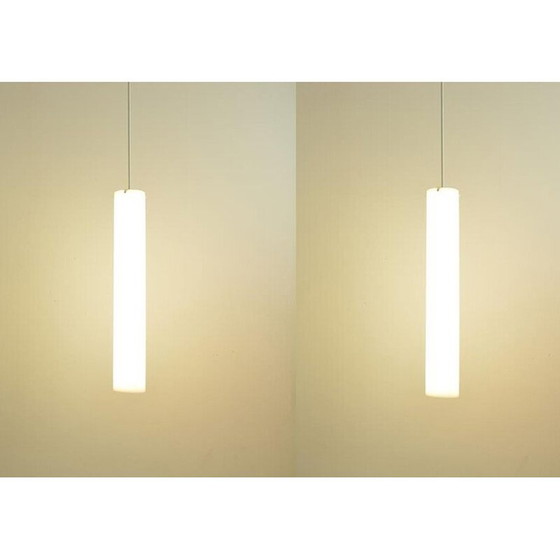 Image 1 of Paar vintage plafondlampen in wit, 1960