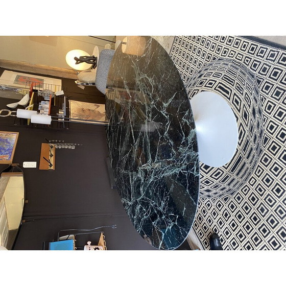 Image 1 of Vintage ovale marmeren eettafel van Eero Saarinen voor Knoll International, 1950