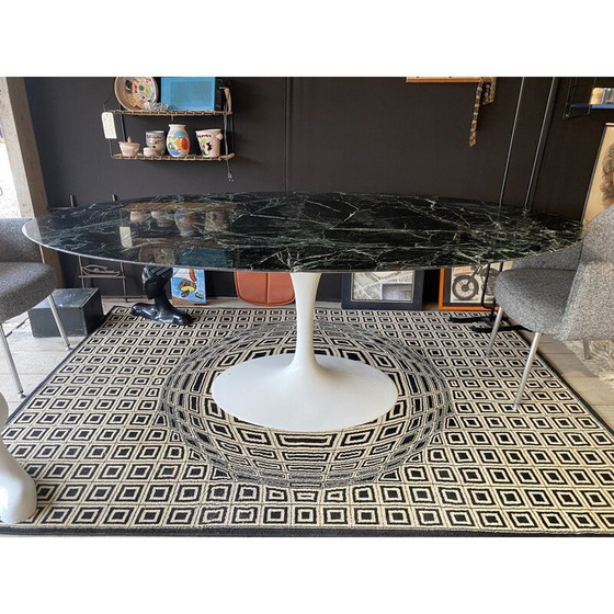 Image 1 of Vintage ovale marmeren eettafel van Eero Saarinen voor Knoll International, 1950
