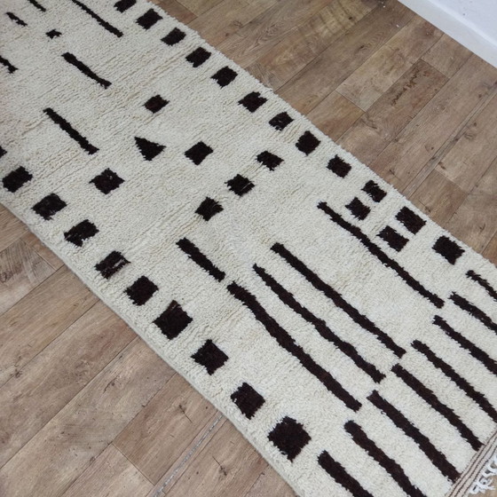 Image 1 of Tapis Berbère Marocain En Laine Naturelle - Marokkaans Berber Tapijt Van Natuurlijke Wol