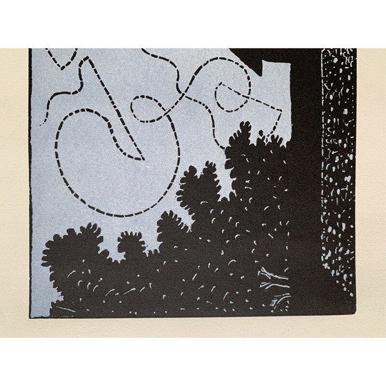 Image 1 of Vintage olieverfschilderij van de vleermuis door François-Xavier Lalanne, 2003