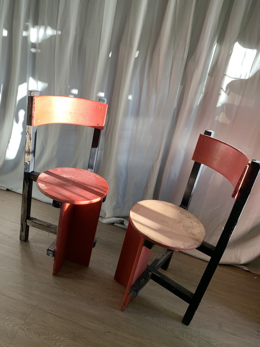 2x Piet Blom Bastille Stoelen