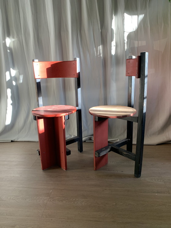 Image 1 of 2x Piet Blom Bastille Stoelen