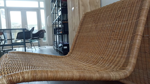 Vintage stoel rattan