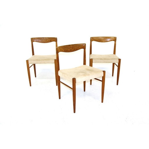 Set van 3 vintage eikenhouten stoelen van H W Klein voor Bramin, Denemarken 1960
