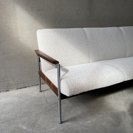 Image 1 of Mid-Century Topform 3-Zits Sofa Met Palissander Armleuning Jaren 70