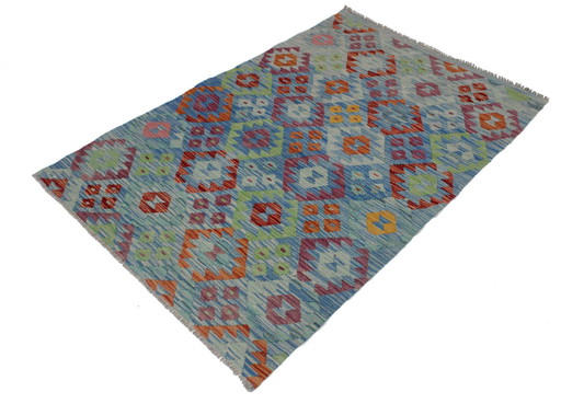 Originele oude stijl Kelim Afghan 154 X 105 Cm Top staat