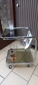 Vintage bar cart
