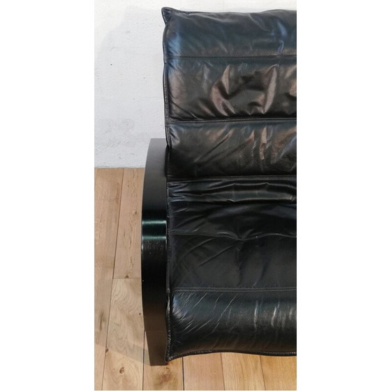 Image 1 of Paar vintage leren fauteuils van Tord Bjorklund voor Polhem Ikea, 1981