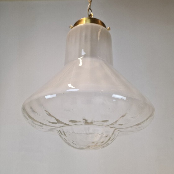 Image 1 of Vintage glazen hanglamp, Italië 1970
