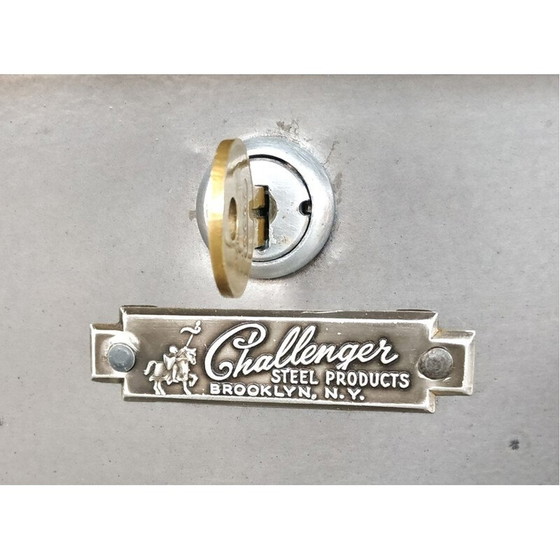Image 1 of Vintage volledig stalen tanker bureau door Challenger Steel Products voor Brooklyn, VS 1950