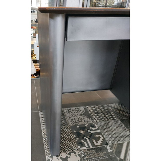 Image 1 of Vintage volledig stalen tanker bureau door Challenger Steel Products voor Brooklyn, VS 1950