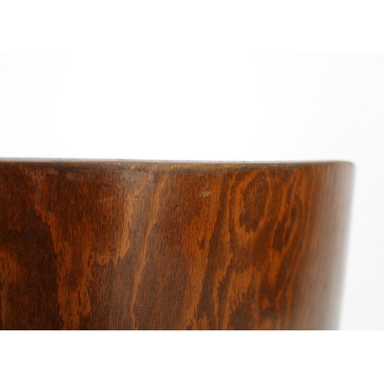 Image 1 of Vintage stoelen in gebeitst beukenhout en multiplex van Oswald Haerdtl voor Ton, Tsjecho-Slowakije 1960