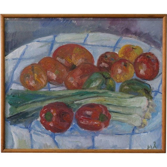 Image 1 of Vintage modern stilleven door Marianne Ågren, Zweden 1960