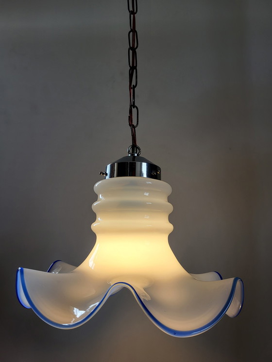 Image 1 of Vintage hanglamp opaline glas
