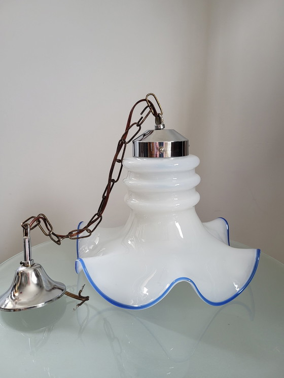 Image 1 of Vintage hanglamp opaline glas