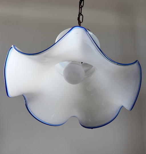 Vintage hanglamp opaline glas