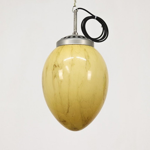 Art Deco Gemarmerde Hanglamp(En)