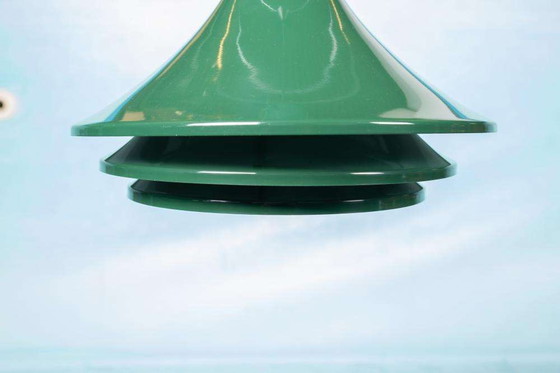 Image 1 of Zweeds Design schalenlamp vintage 60s, groen Hans Jakobssen