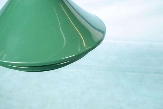 Image 1 of Zweeds Design schalenlamp vintage 60s, groen Hans Jakobssen