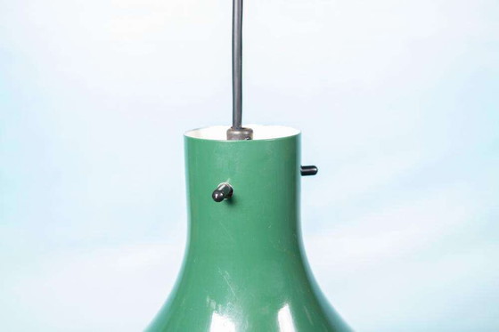 Image 1 of Zweeds Design schalenlamp vintage 60s, groen Hans Jakobssen