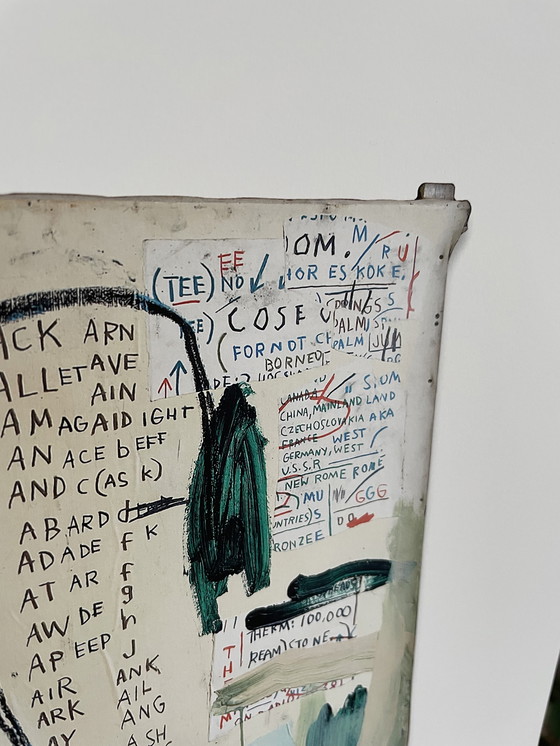 Image 1 of Jean Michel Basquiat (1960-1988), Piscine Versus the Best Hotels, 1982, gelicentieerd door Artestar New York, gedrukt in t