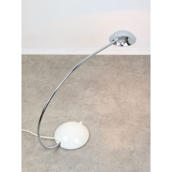 Image 1 of Vintage verchroomde boog tafellamp voor Meblo, 1980