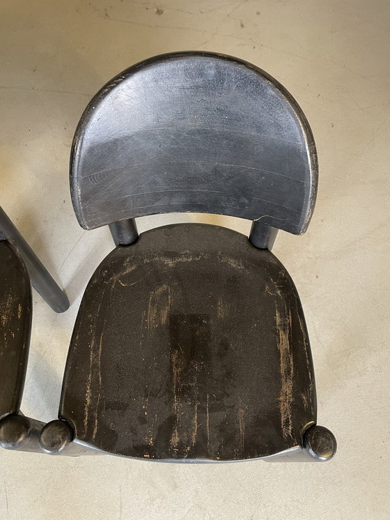 Image 1 of 7X Daumiller Chair In 3 Modellen Zwart