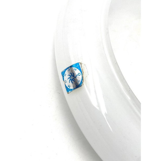 Image 1 of Vintage "Pomeri" zakje in troebel kristal van Eleonore Peduzzi Riva en Vistosi Murano, Italië 1972