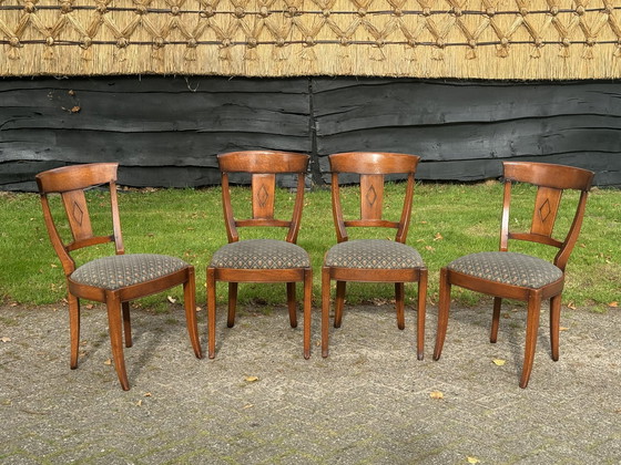 Image 1 of 4x Schuitema Bannink Eetkamerstoelen