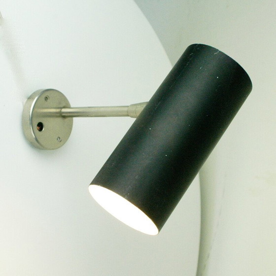 Image 1 of Paar vintage wandlampen van gelakt metaal van Julius Theodor Kalmar, Oostenrijk 1960