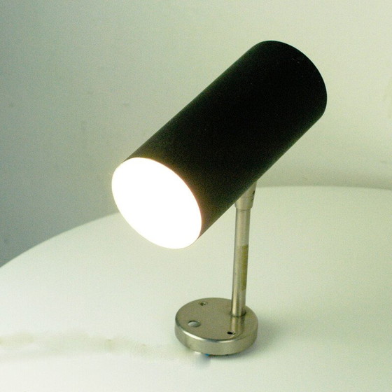 Image 1 of Paar vintage wandlampen van gelakt metaal van Julius Theodor Kalmar, Oostenrijk 1960