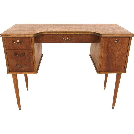 Image 1 of Vintage Scandinavische secretaire in teak, Zweden 1950